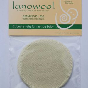 Lanowool Breast pads in wool. Set of 2 pcs.